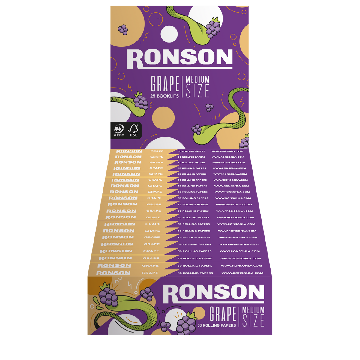Display Ronson Papelillos Grape