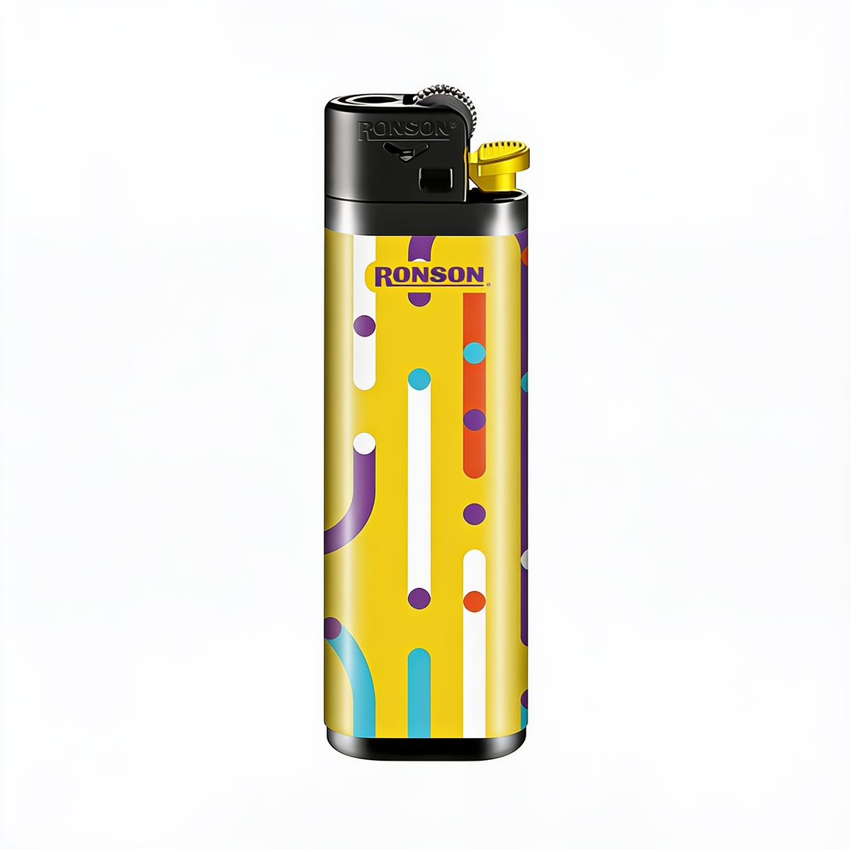 Encendedor Ronson Colourlite Motivos Mix Lines